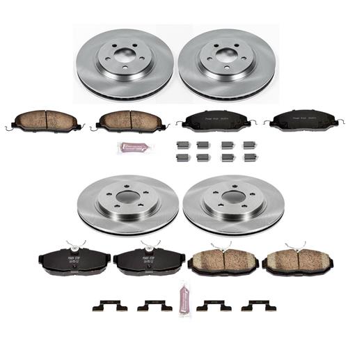 2005-2014 Mustang PowerStop OE Rotor & Pad Kit - Front & Rear - GT/V6