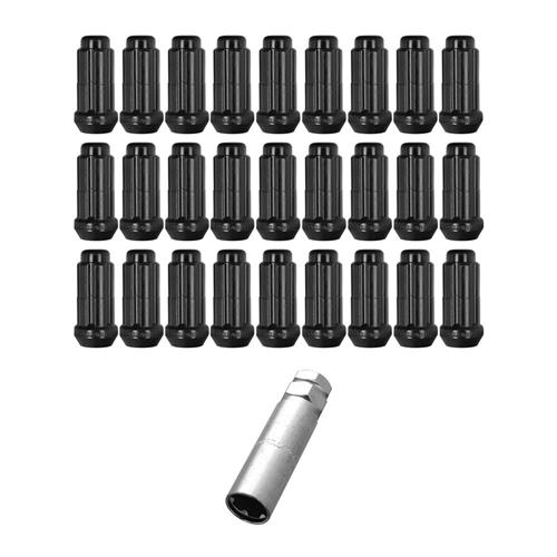 F-150 Raptor Spline Drive Lug Nut Kit - Black (10-14)