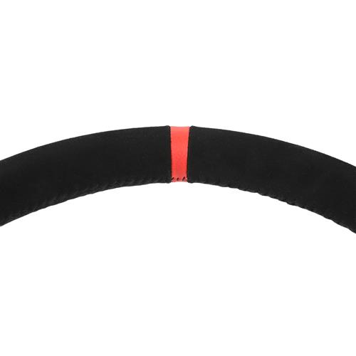 1994-98 Mustang SVE FR500 Style Steering Wheel  - Black Micro Suede W/ Red Reference Stripe 