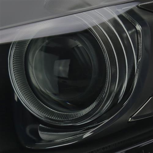 2015-2022 Mustang Spec-D Headlight Kit w/ Switchback Sequential LED Turn - Smoked
