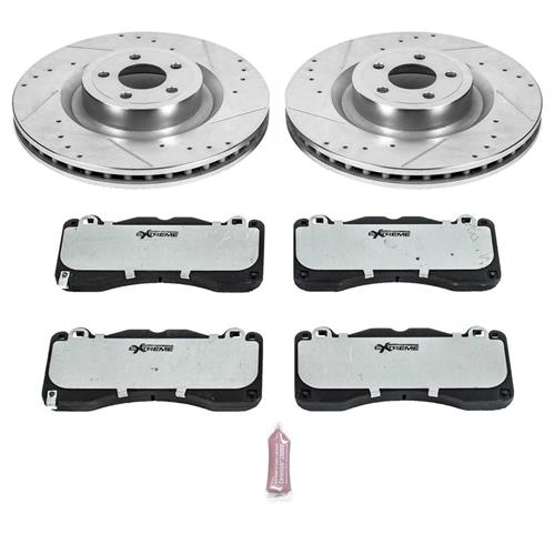 2015-2023 Mustang PowerStop Z26 Rotor & Pad Kit - 15" Front & 13" Rear