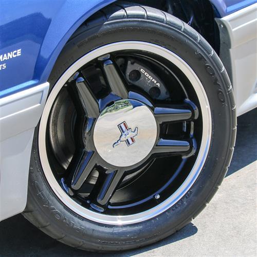 1979-2004 Mustang SVE 5 Lug 93 Cobra R Style Wheel & Sumitomo Tire Kit - 17x8 - Black