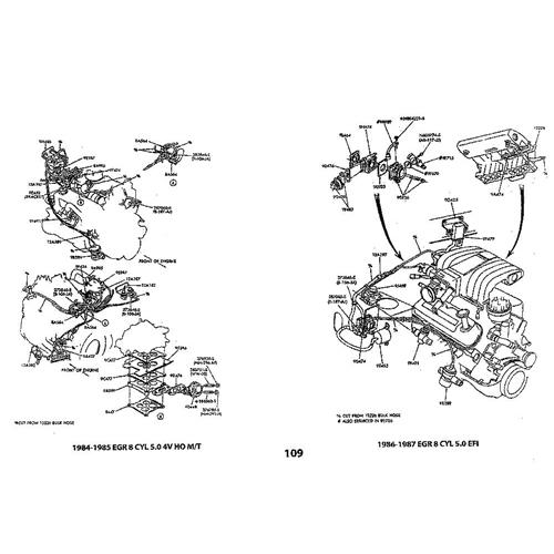 1979-93 Mustang Fox Body Exploded View Illustrated Parts Manual