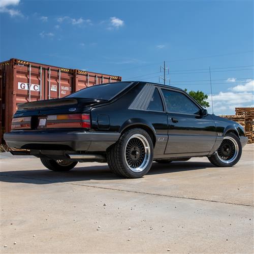 Mustang Fox Body 4 Lug Mesh Wheel Kit - Gloss Black - 17x8/9 | 79-93