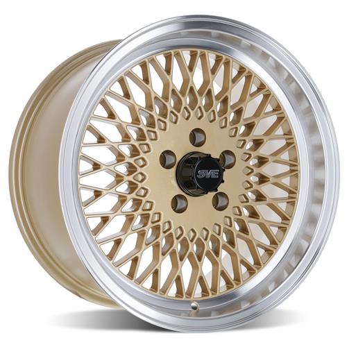 SVE 5Lug Mesh Wheel Kit Classic Gold 17x8/9 7993
