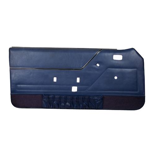Mustang Deluxe Door Panels for Hardtops w/ Manual Windows Academy Blue | 83-84