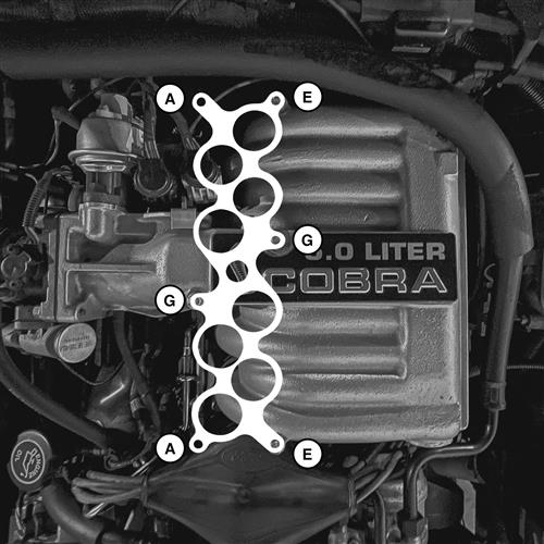 Mustang GT40 Upper Intake Manifold Hardware Kit | 86-95 - 5.0/5.8