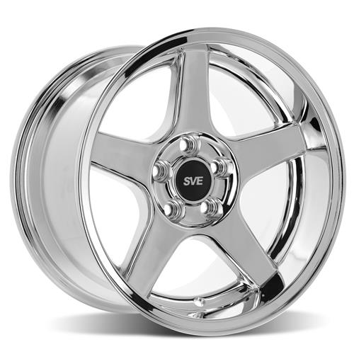 1994-04 Mustang SVE 03 Cobra Wheel & M/T Tire Kit - 17x9/10.5  - Deep Dish - Chrome