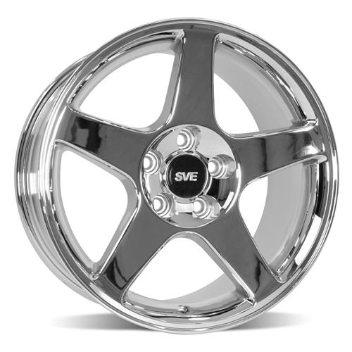 1994-04 Mustang SVE 03 Cobra Wheel & Drag Nitto Tire Kit - 17x9/10.5  - Deep Dish - Chrome