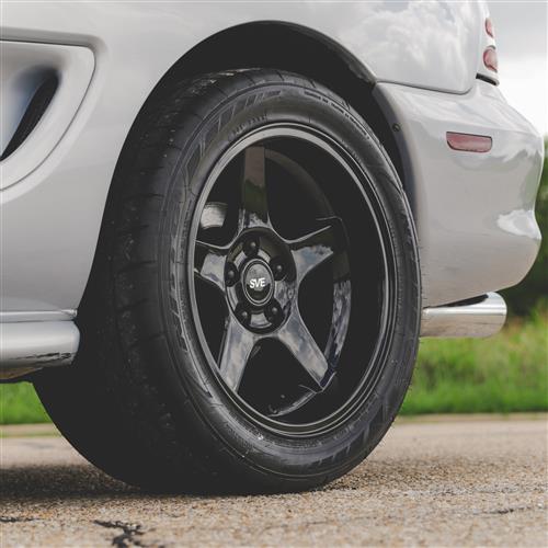 1994-04 Mustang SVE 03 Cobra Wheel & Drag Nitto Tire Kit - 17x9/10.5 - Black - Deep Dish