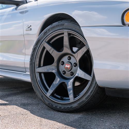 1994-04 Mustang SVE R350 Wheel & Nitto Tire Kit  - 18x9/10 - Liquid Graphite