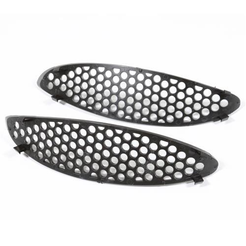 LH /& RH 1996-1998 Mustang Cobra Black Inserts Hood Scoop Grilles
