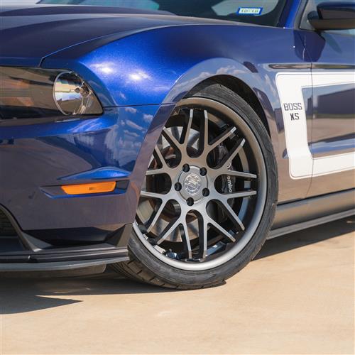 2005-14 Mustang Downforce Wheel & Nitto Tire Kit  - 20x8.5/10 - Gloss Graphite