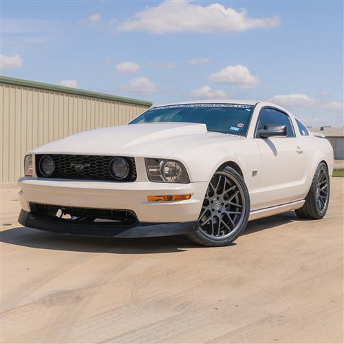 2005-14 Mustang Downforce Wheel & Nitto Tire Kit  - 20x8.5/10 - Gloss Graphite