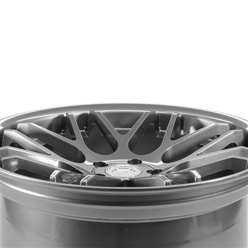 2005-14 Mustang Downforce Wheel & Nitto Tire Kit  - 20x8.5/10 - Gloss Graphite