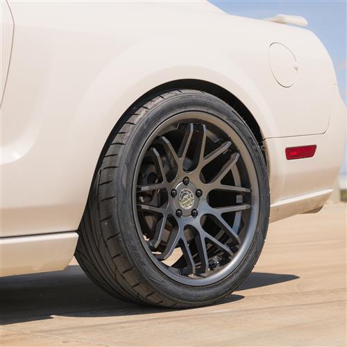 2005-14 Mustang Downforce Wheel & Nitto Tire Kit  - 20x8.5/10 - Gloss Graphite
