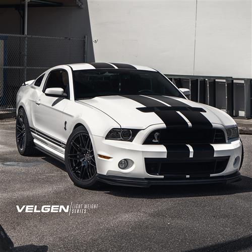 2005-2014 Mustang Velgen VF9 Wheel & Nitto Tire Kit - 20x10/11 - Gloss Black