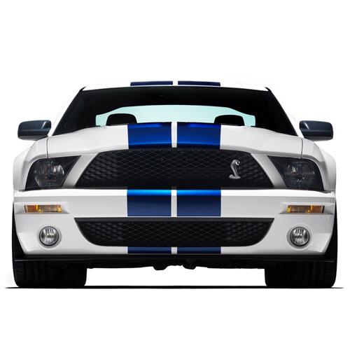 2007-2009 Mustang Phoenix Graphix Racing Stripe Kit w/ Side Stripes- Blue - GT500