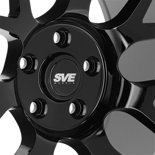 2015-23 Mustang SVE R357 Wheel & Nitto NT555 G2 Tire Kit - 19x10/11 - Gloss Black