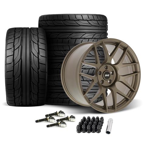 SVE Mustang R357 Wheel & Nitto NT555 G2 Tire Kit - 19x10/11