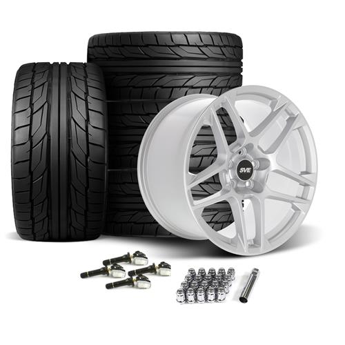 SVE Mustang X500 Wheel & Nitto NT555 G2 Tire Kit - 19x10/11