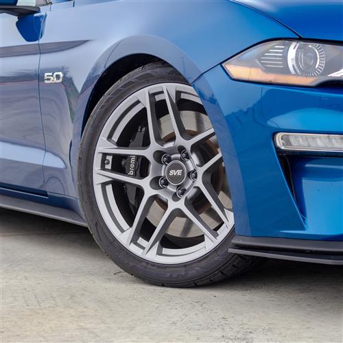 2015-23 Mustang SVE X500 Wheel & Nitto NT05 Tire Kit - 19x10/11 - Gloss Silver