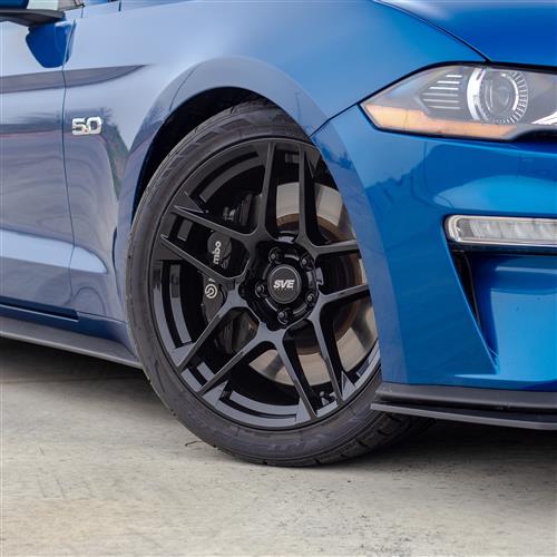 2015-23 Mustang SVE X500 Wheel & Nitto NT555 G2 Tire Kit - 19x10/11 - Gloss Black