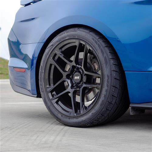 2015-23 Mustang SVE X500 Wheel & Nitto NT05 Tire Kit - 19x10/11  - Gloss Black