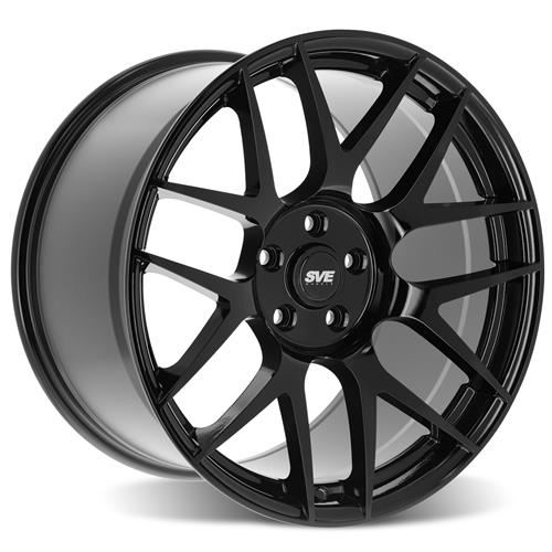 2015-23 Mustang SVE R357 Wheel & Nitto NT05 Tire Kit - 19x10/11 - Gloss Black
