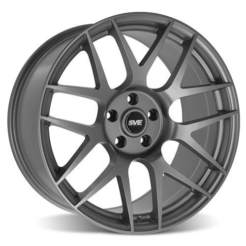 2015-23 Mustang SVE R357 Wheel & Nitto NT05 Tire Kit - 19x10/11 - Gloss Graphite