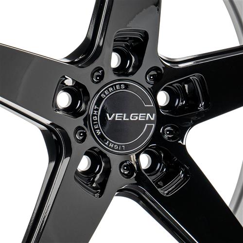 2015-2021 Mustang Velgen Classic5 V2 Wheel & MT Tire Kit - 20x10/11 - Gloss Black