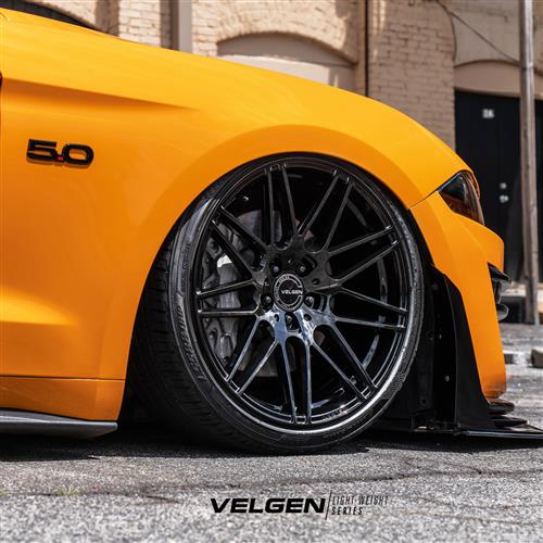 2015-2022 Mustang Velgen VF9 Wheel & MT Tire Kit - 20x10/11 - Gloss Black