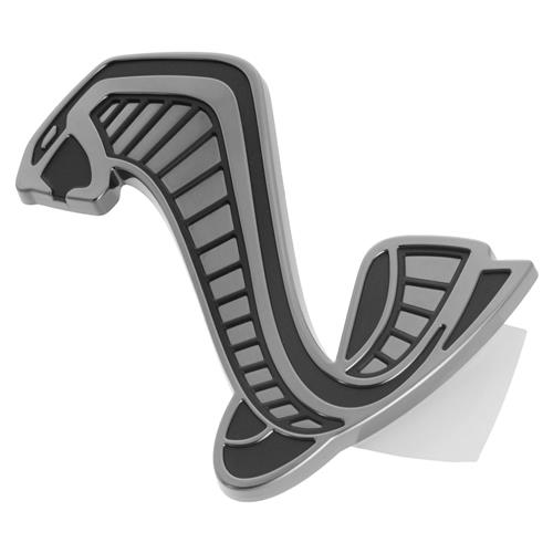 x2 New Black Ford Mustang Shelby GT500 Super Snake Wing Grille Emblem Decal 
