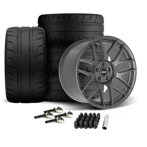2024 Mustang SVE R357 Wheel & Nitto NT05 Tire Kit - 19x10/11 - Gloss Graphite