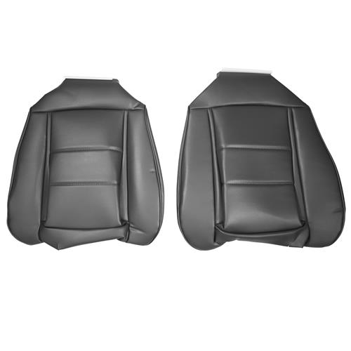 1985-86 Mustang TMI Sport Seat Vinyl Upholstery Kit  - Charcoal Gray Convertible