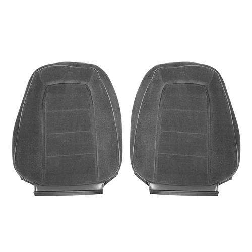 1984 Mustang TMI Sport Seat Upholstery - Cloth  - Charcoal Gray Convertible