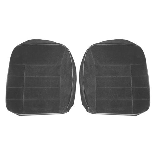 1984 Mustang TMI Sport Seat Upholstery - Cloth  - Charcoal Gray Convertible