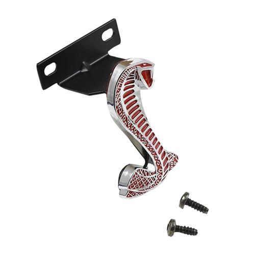 1994-2004 Mustang Cobra Grille & Fender Emblem Kit - Chrome w/ Red Accents