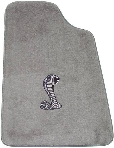1993-93 Mustang ACC Floor Mats w/ Cobra Snake Logo -  Opal Gray 
