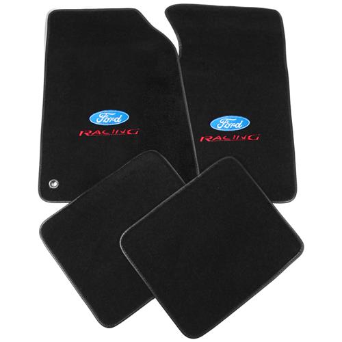 1999-04 Mustang ACC Floor Mats with Ford Racing Logo Dark Charcoal