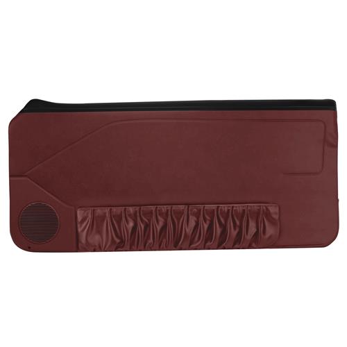 1990-92 Mustang Acme Door Panels for Manual Windows Scarlet Red