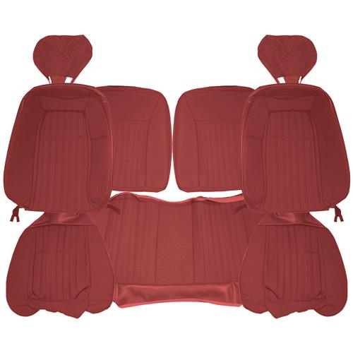 Mustang Acme Sport Seat Upholstery - Cloth - Ruby Red | 1993 Hatchback