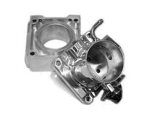 Accufab Mustang 75mm Throttle Body w/ Solid EGR Spacer Polished (86-93) F75KS