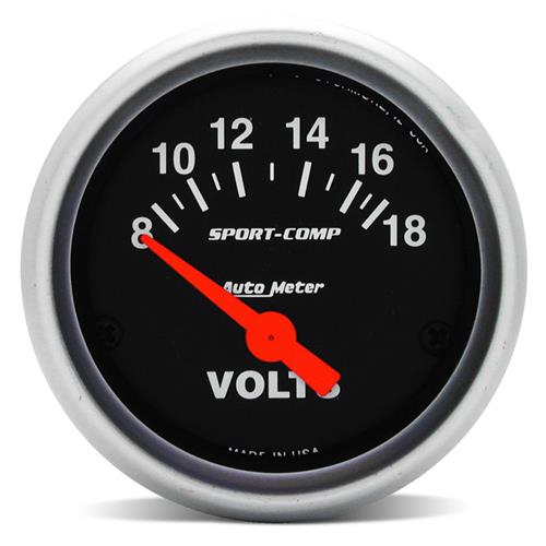 Autometer Sport Comp Voltmeter Gauge