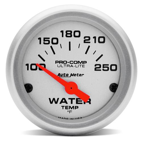 Auto Meter Ultra-Lite Short Sweep Water Temp Gauge 