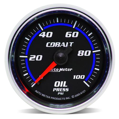 Autometer Cobalt Oil Pressure Gauge, Mechanical 2 1/16"
