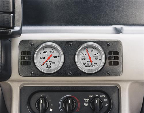 1987-1993 Mustang AutoMeter Dual A/C Vent Gauge Cage w/ Vents - 2 5/8"