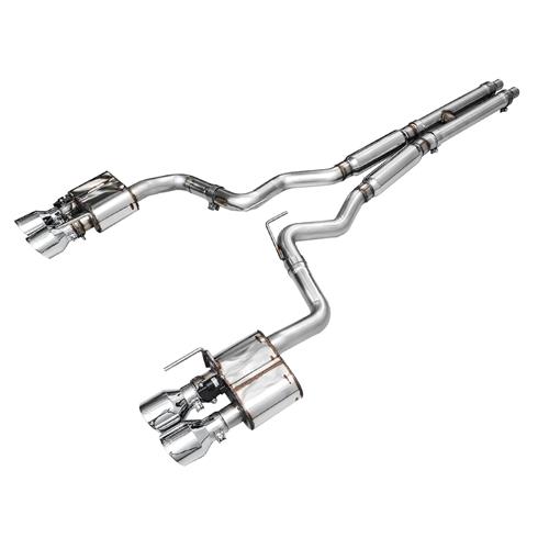 2024 Mustang AWE SwitchPath Cat Back Exhaust w/ Active Exhaust  - Chrome Tips GT