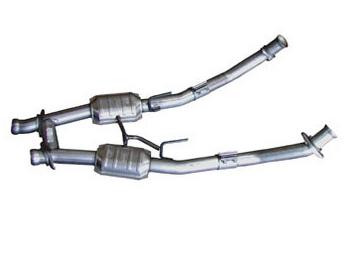 1986-93 Mustang BBK Catted H-Pipe for Shorty Headers - 2.5"  5.0
