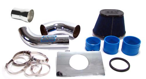 1986-1988 Mustang 5.0 BBK Fenderwell Cold Air Intake Kit - Chrome